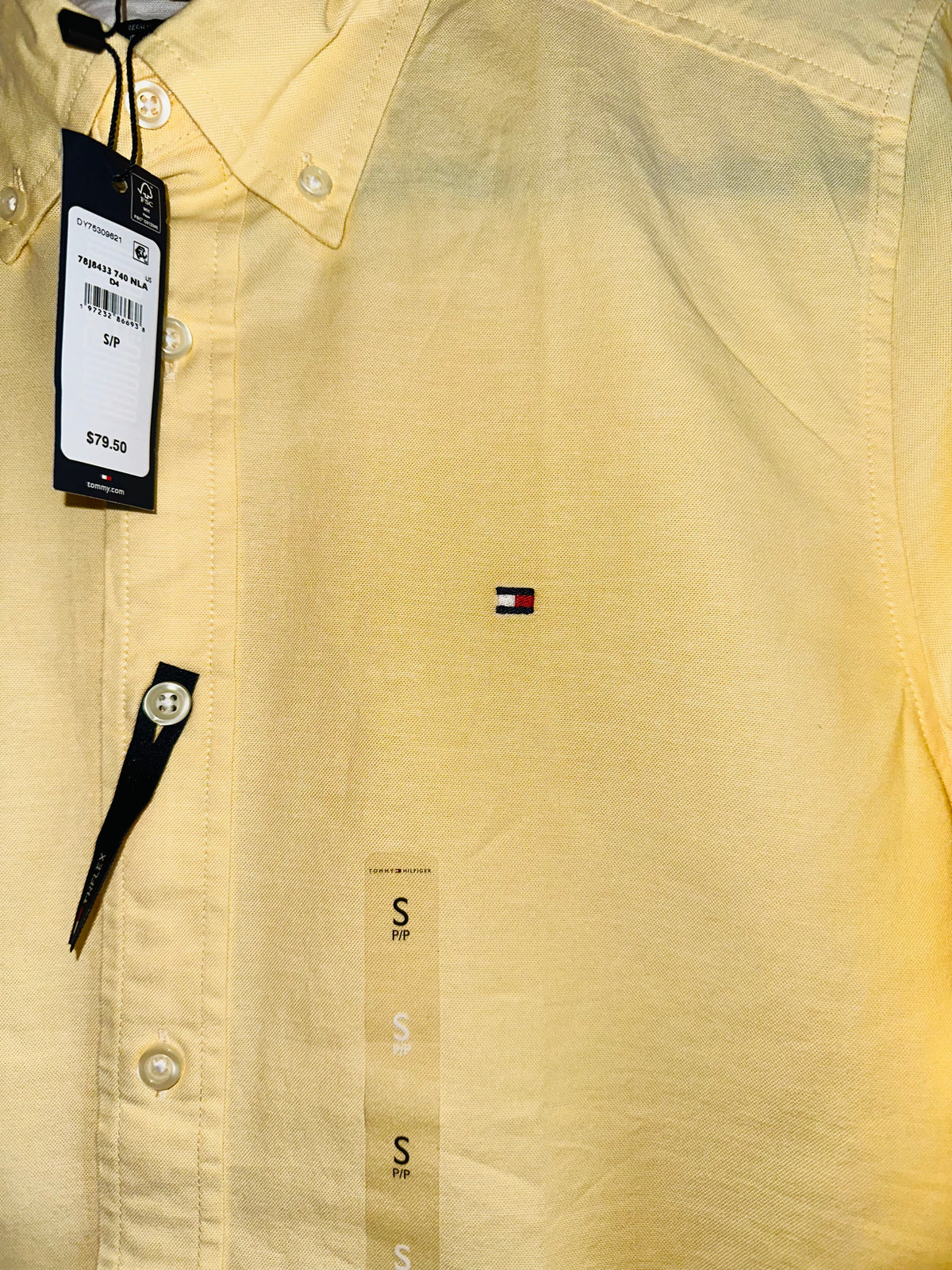 CAMISA TOMMY HILFIGER TALLA “S” REGULAR FIT STRECH