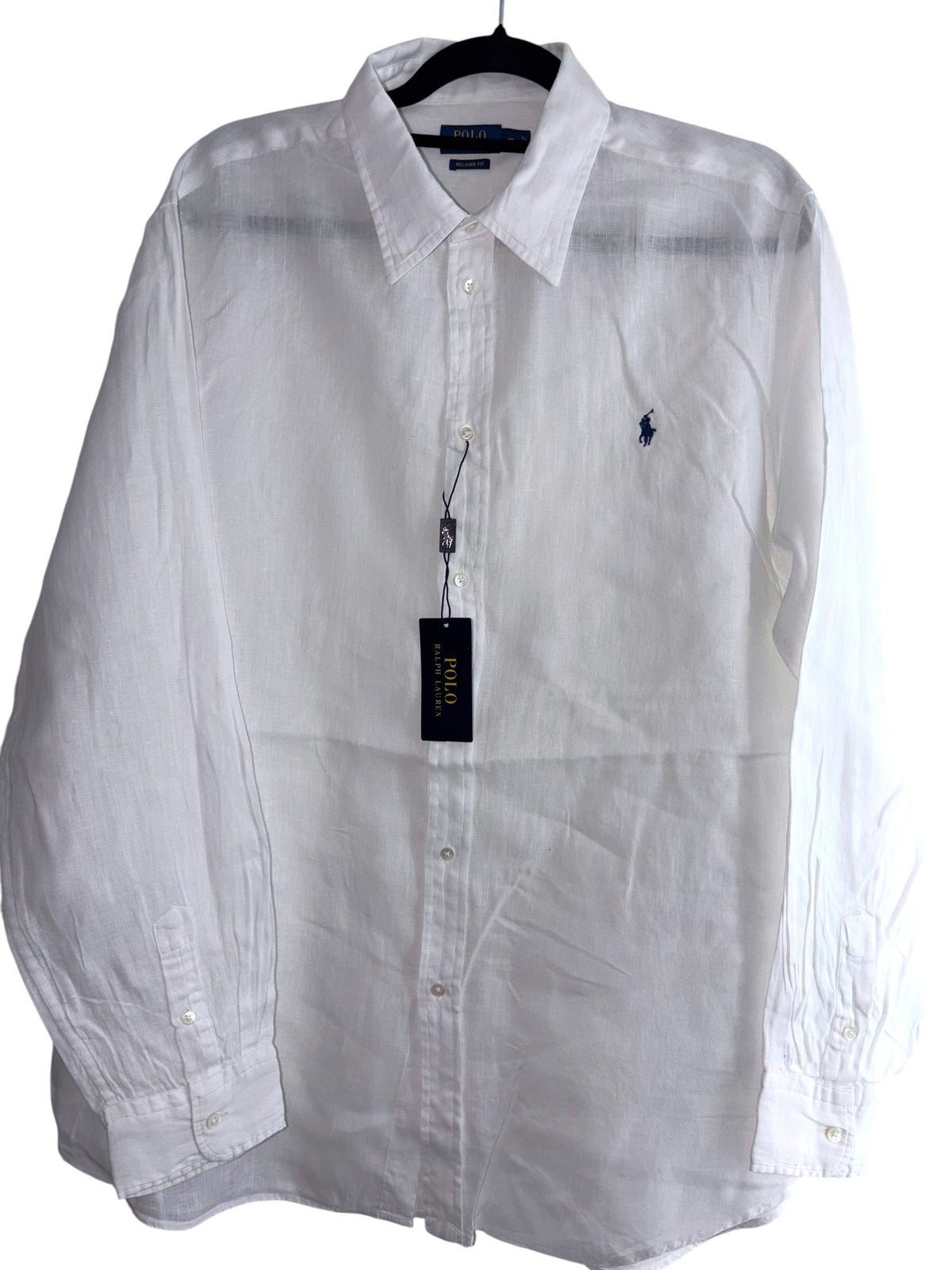 CAMISA POLO RALPH LAUREN TALLA “XL” REGULAR FIT DE LINO