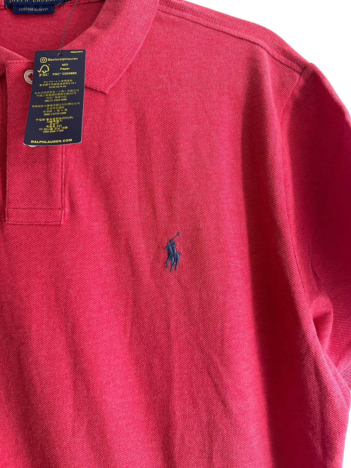 PLAYERA POLO RALPH LAUREN TALLA “L” CUSTOM SLIM FIT