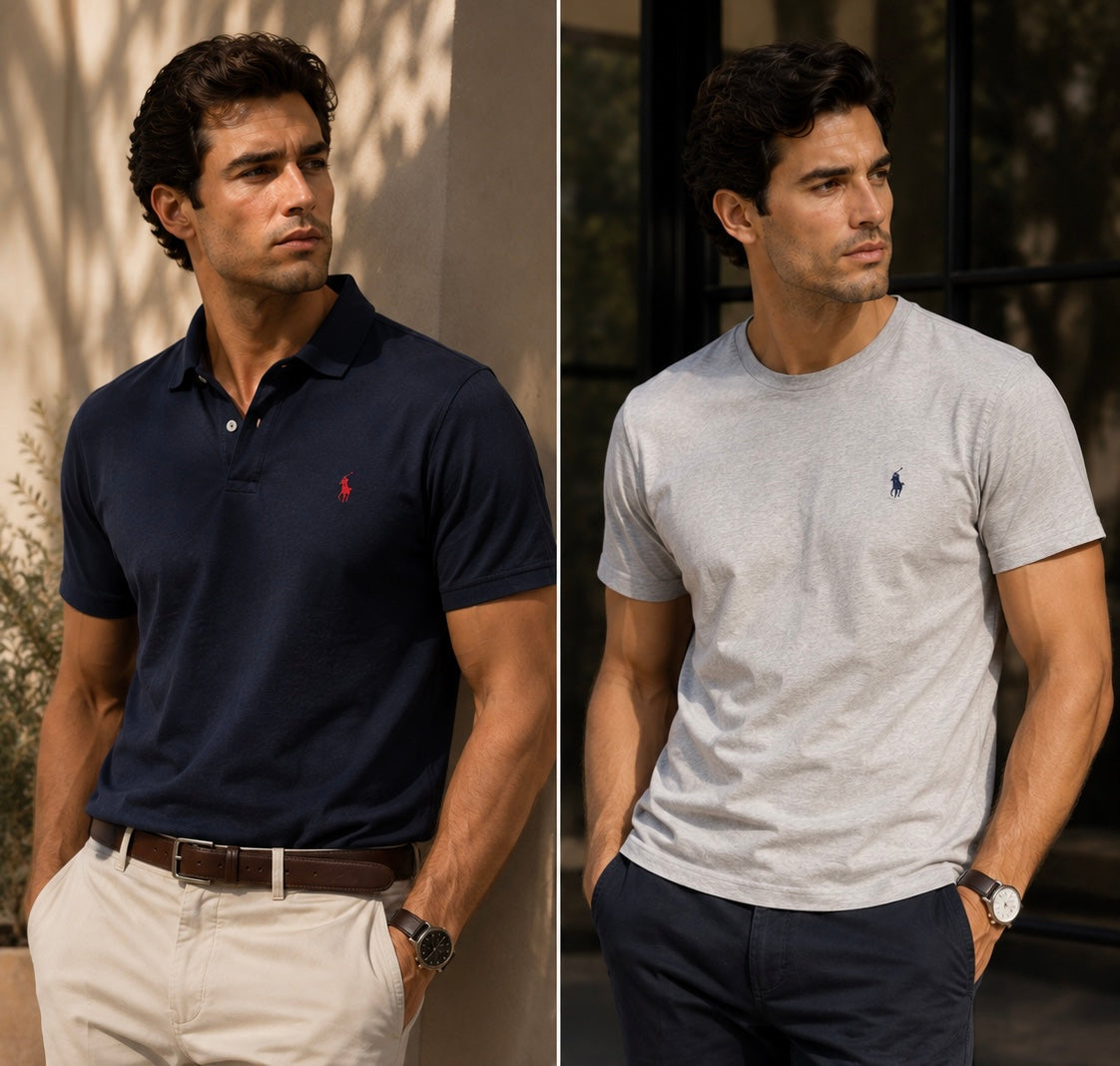 PLAYERAS — POLO Y CUELLO REDONDO