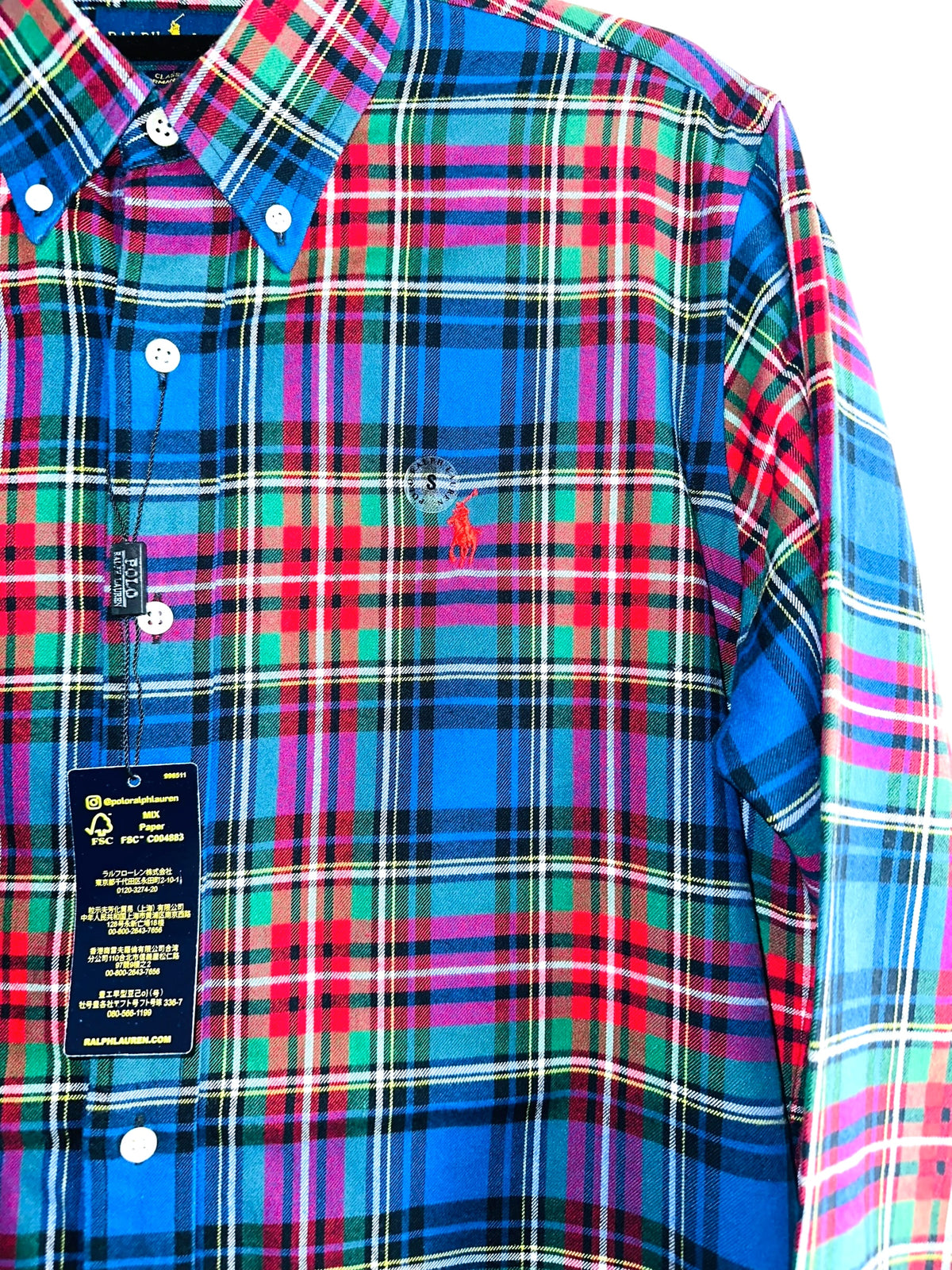 CAMISA POLO RALPH LAUREN TALLA “S” CLASSIC FIT PERFORMANCE FRANELA
