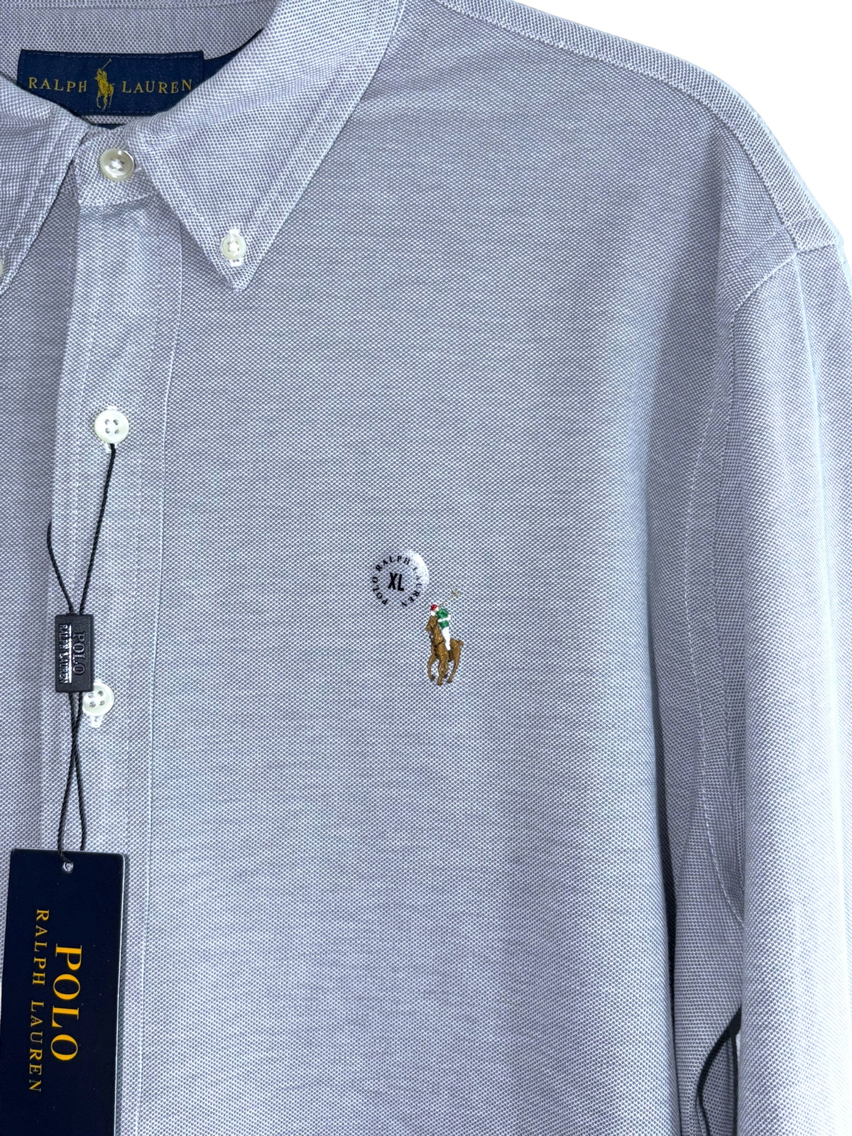 CAMISA POLO RALPH LAUREN TALLA “XL” KNIT OXFORD ( corte reducido)
