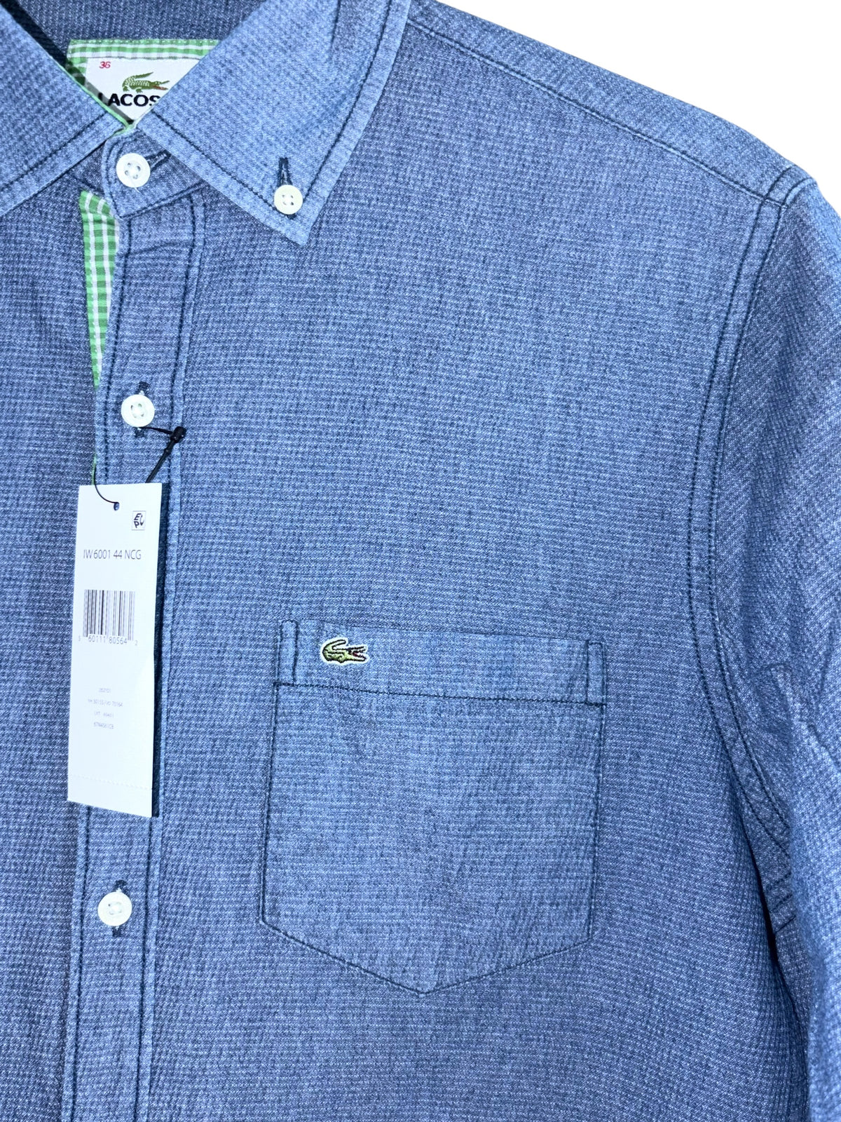 CAMISA LACOSTE TALLA “36” REGULAR FIT