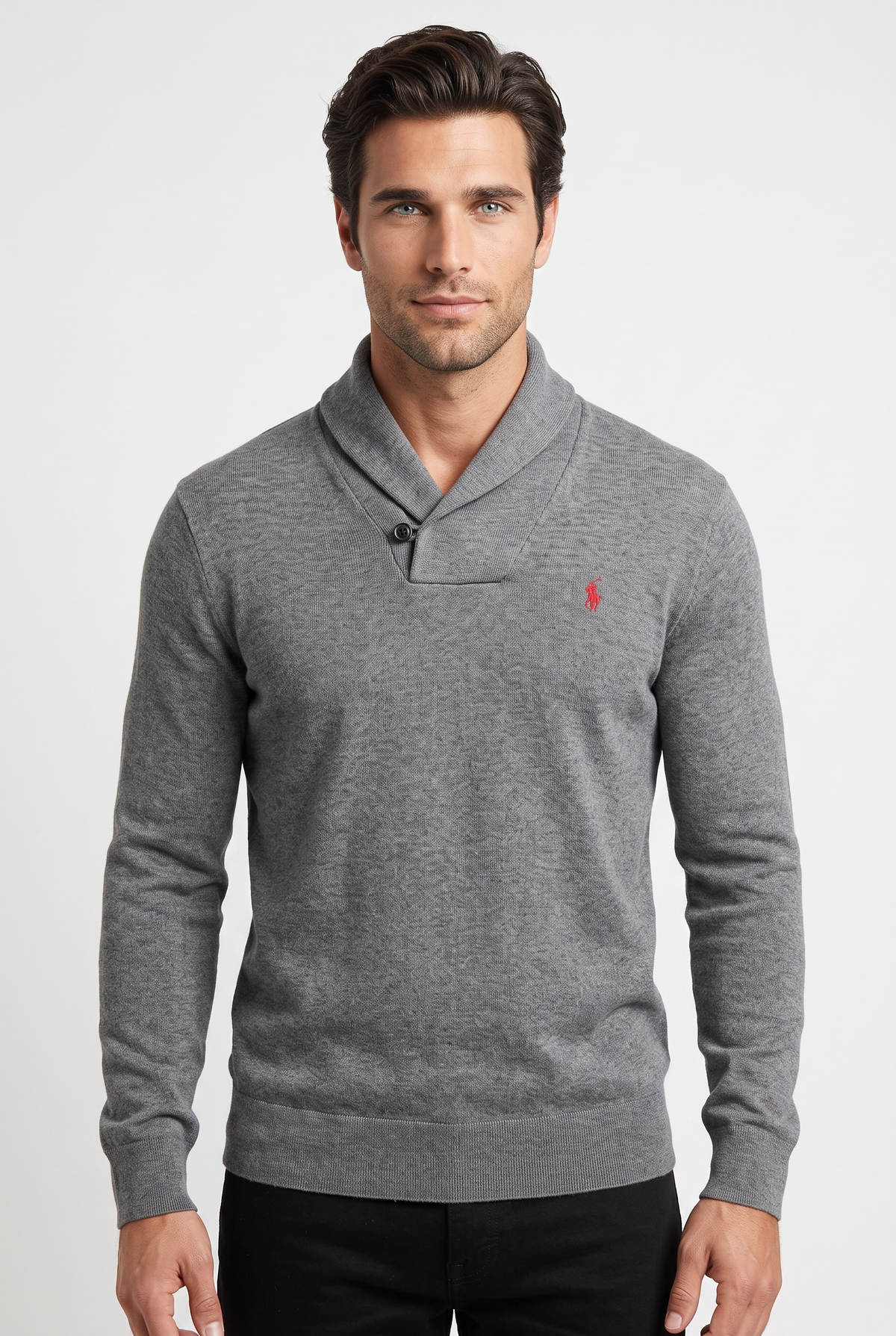 SUÉTER POLO RALPH LAUREN TALLA “M” CUELLO SHAW